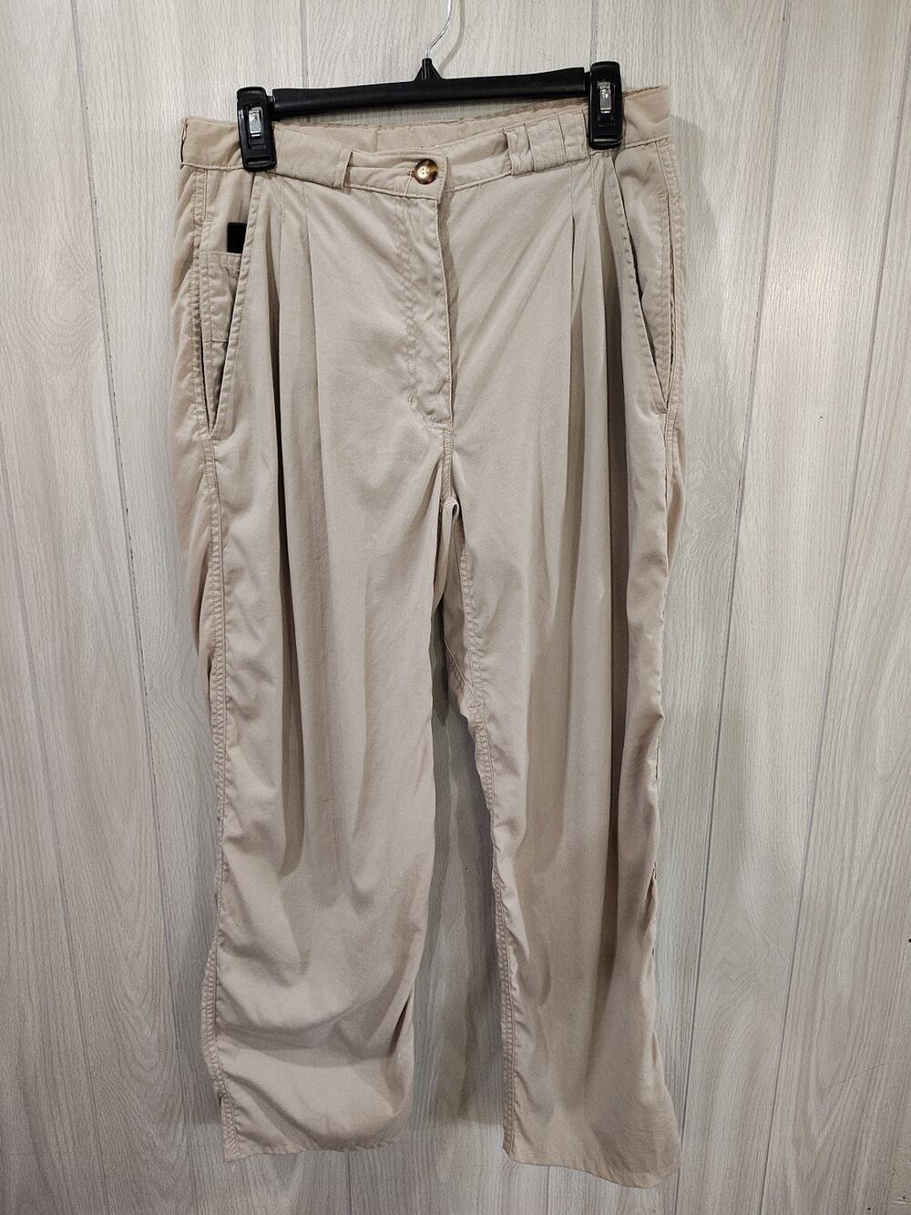 The North Face Women's Size L Beige Hiking Pants Outdoors Camping Lightweight